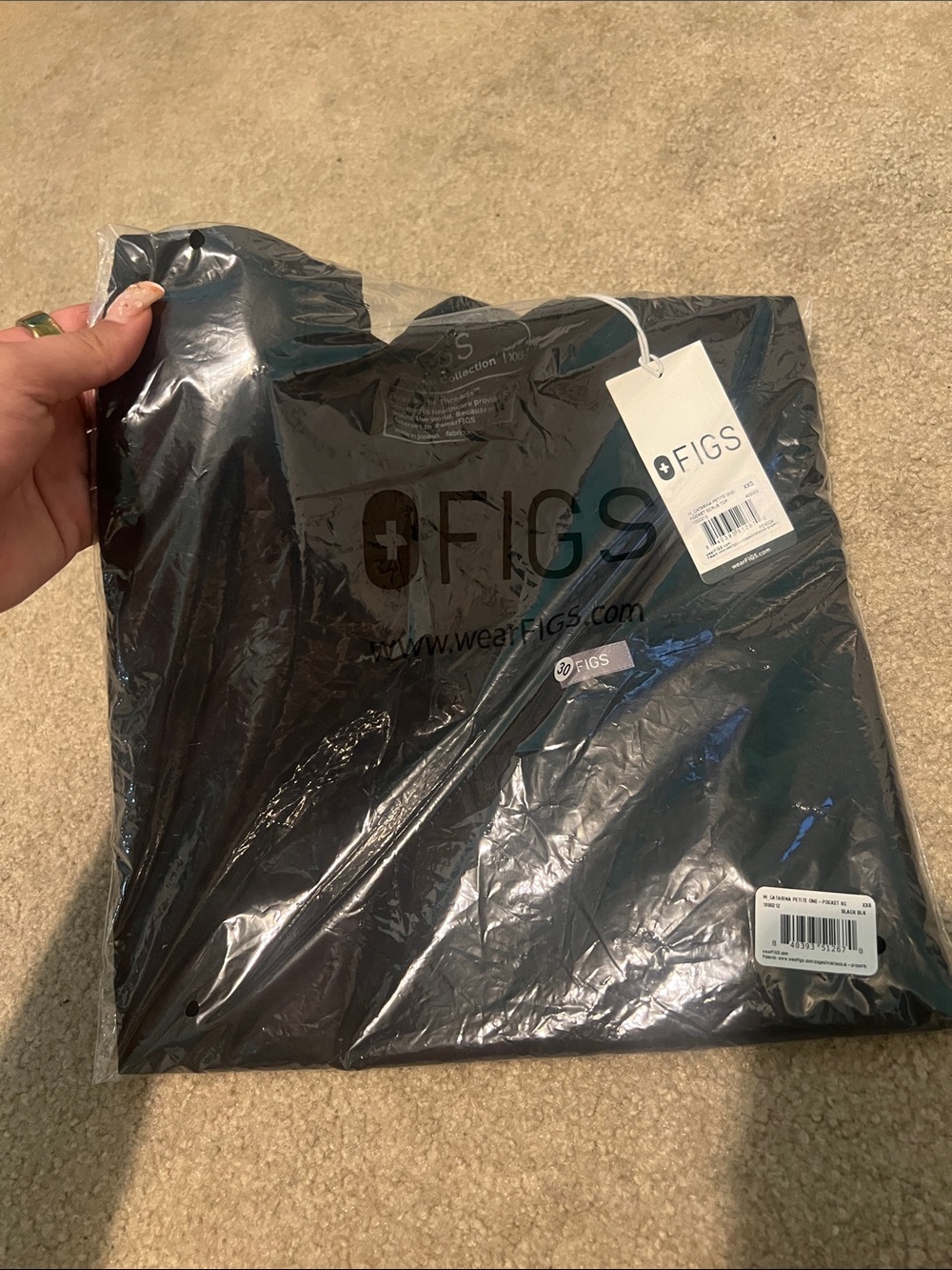 Figs Black Catarina Top